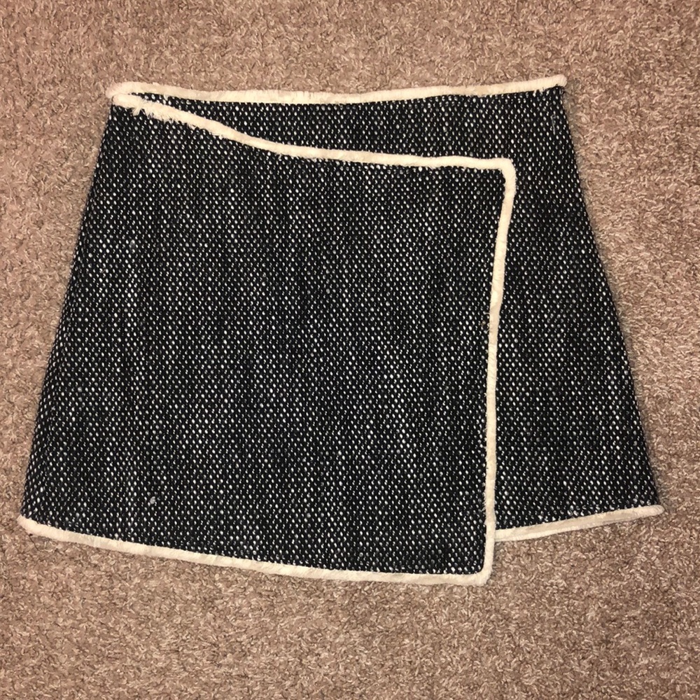 Hem & Thread Navy and Cream Skirt
